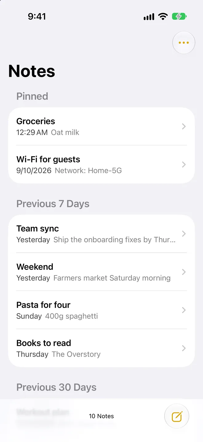 The notes disguise: an ordinary list of groceries and Wi-Fi passwords