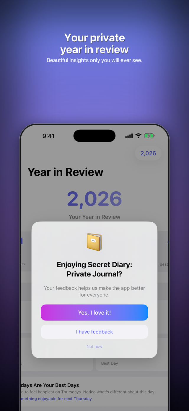 Private year in review with on-device mood insights