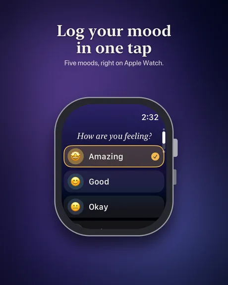 Apple Watch mood picker